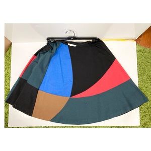 Boden Color Block MIDI Skirt, sz 16R